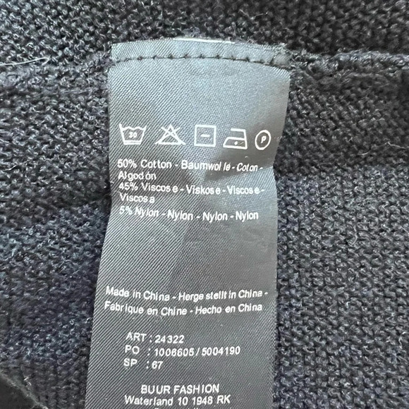 Yest Womens Viscose Knit Black V-Neck Sleeveless Midi Dress Size 8 NWOT - Picture 11 of 11